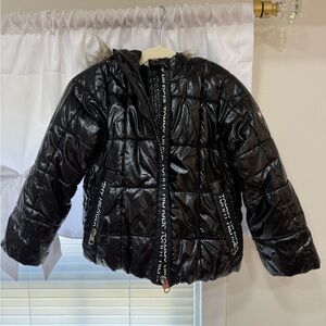 Tommy Hilfiger Shiny Black Kids Puffer Coat